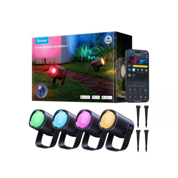 Govee RGBIC Melegfehér Outdoor Spot lámpa (H7093311)