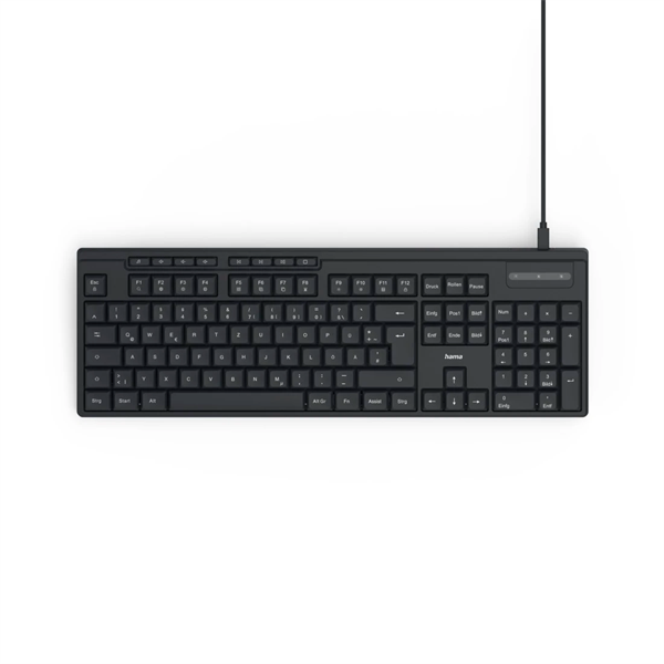 HAMA BILLENTYŰZET "CK-200", USB, FEKETE (173052)