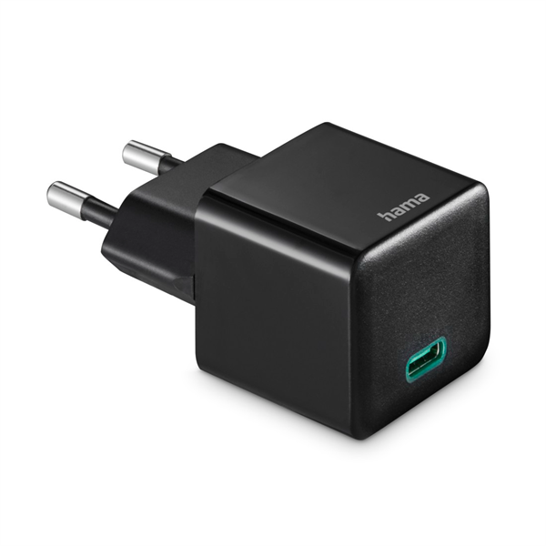 HAMA 201984, UNIVERZÁLIS HÁLÓZATI USB TYPE-C TÖLTŐ MINI "PD", FEKETE 20W