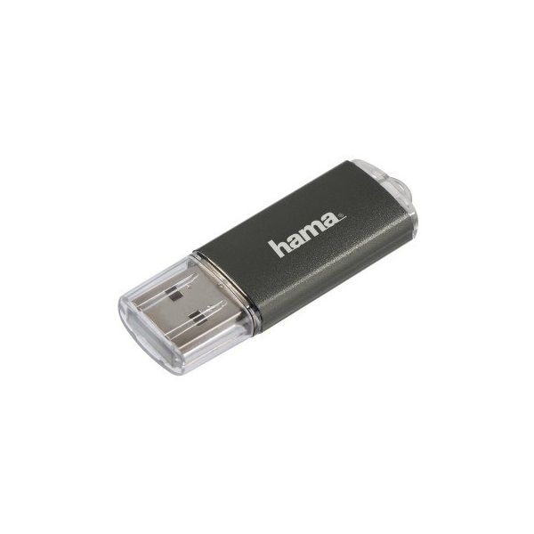 HAMA Pendrive USB 2.0 "LAETA" 16GB 10MB/s, SZÜRKE (90983)