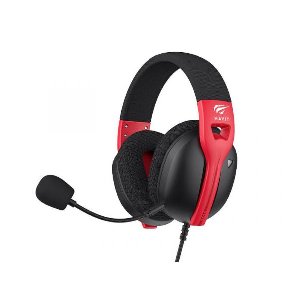 Havit Fuxi-H5d Gamer Fejhallgató (FUXI-H5D BLACK RED) fekete-piros