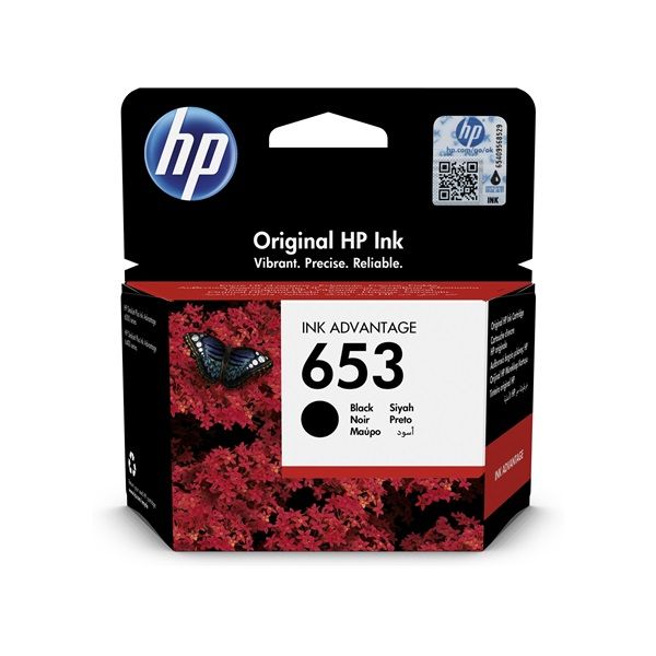 HP 653 ink advantage tintapatron (3YM75AE) fekete