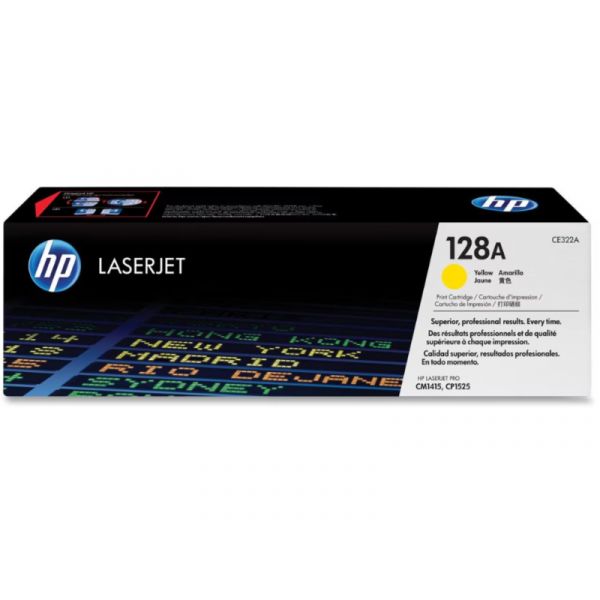 HP No.128A Toner 1300 oldal (CE322A) sárga