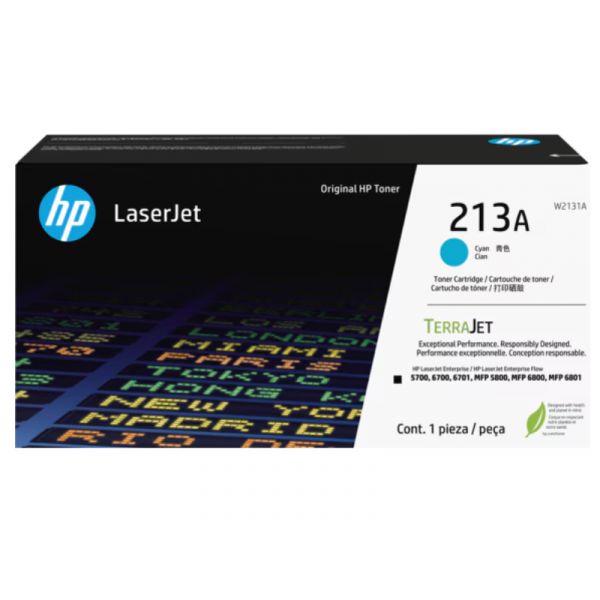 HP No.213A Toner 3000 oldal (W2131A) ciánkék