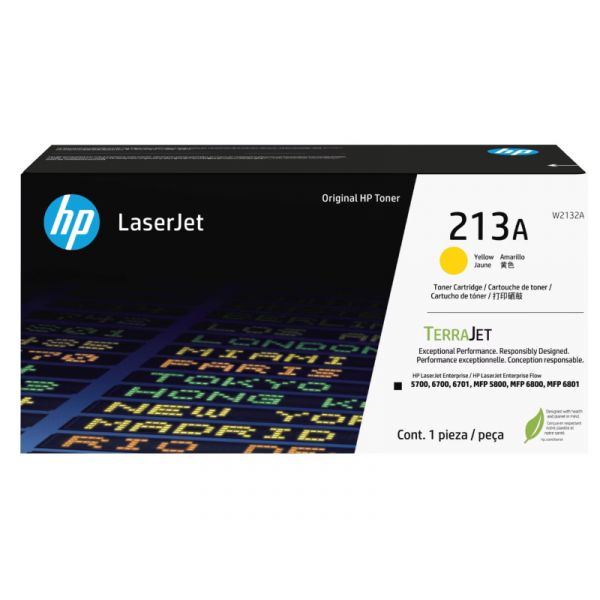HP No.213A Toner 3000 oldal (W2132A) sárga