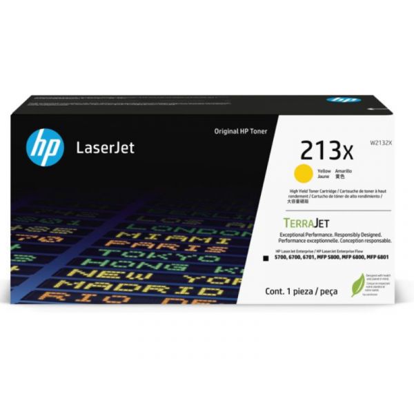 HP No.213X Toner 6000 oldal (W2132X) sárga