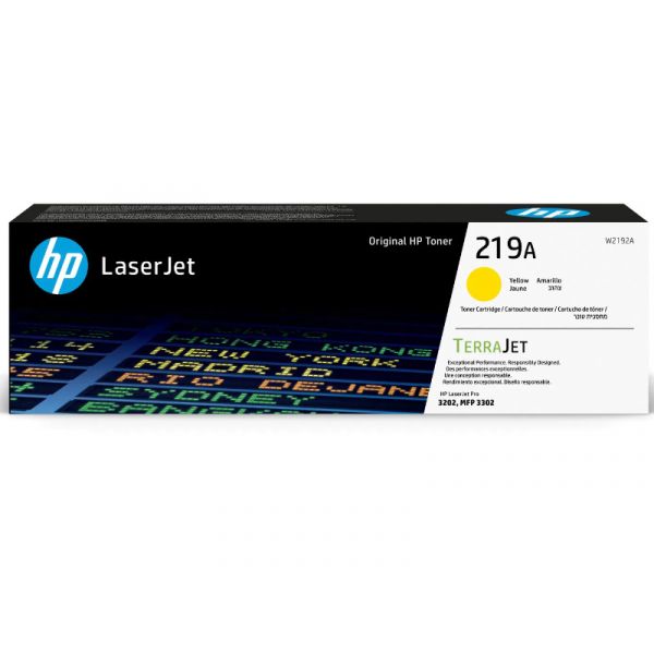 HP No.219A Toner 1200 oldal (W2192A) sárga