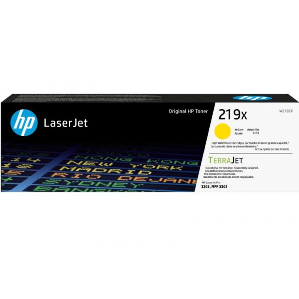 HP No.219X Toner 2500 oldal (W2192X) sárga