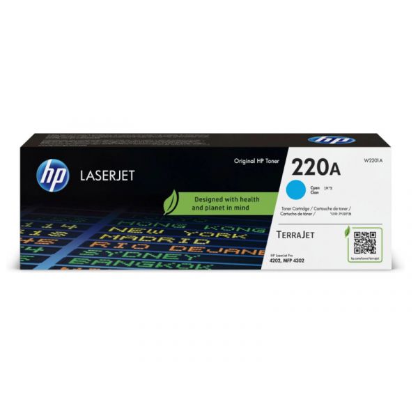 HP No.220A Toner 1800 oldal (W2201A) ciánkék