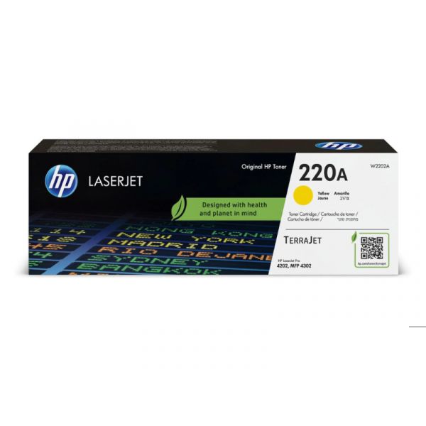 HP No.220A Toner 1800 oldal (W2202A) sárga