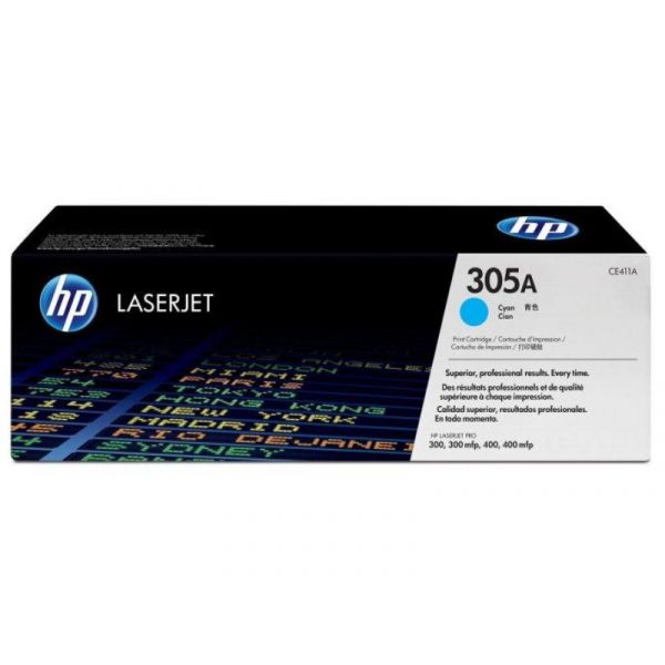 HP No.305A Toner 2600 oldal (CE411A) ciánkék