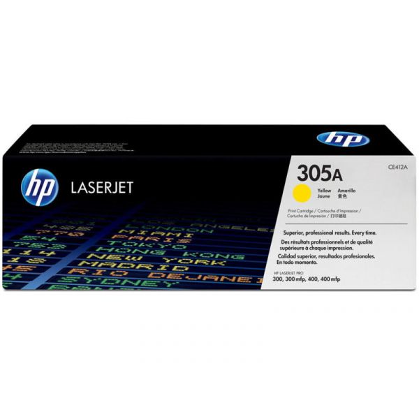 HP No.305A Toner 2600 oldal (CE412A) sárga