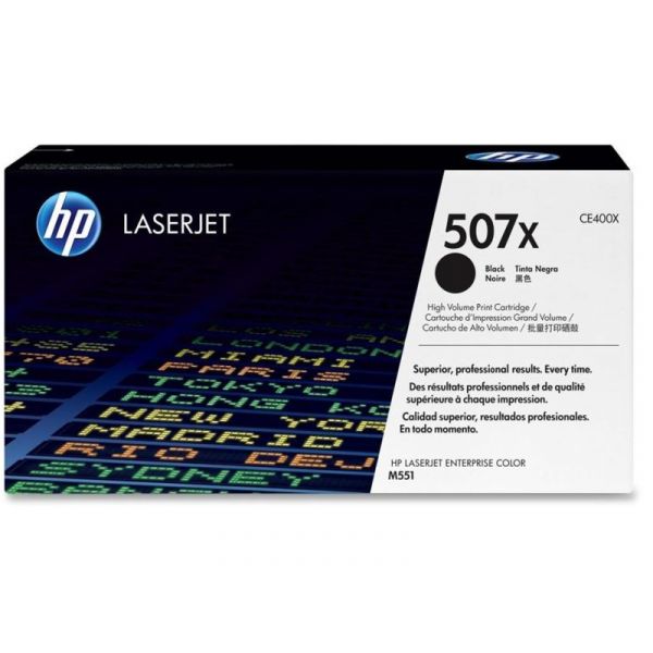 HP No.507X Toner 11000 oldal (CE400X) fekete