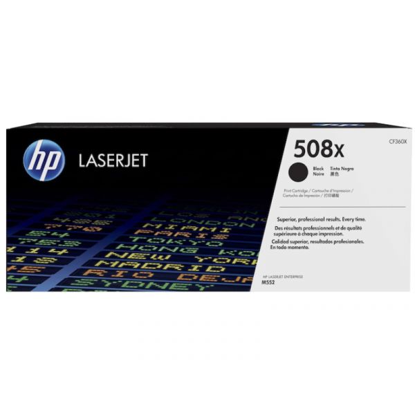 HP No.508X Toner 12500 oldal (CF360X) fekete