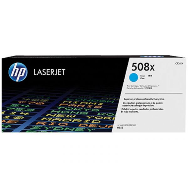 HP No.508X Toner 9500 oldal (CF361X) ciánkék