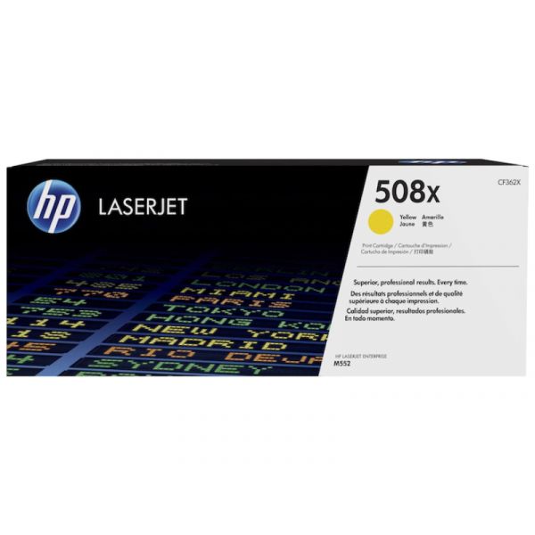 HP No.508X Toner 9500 oldal (CF362X) sárga