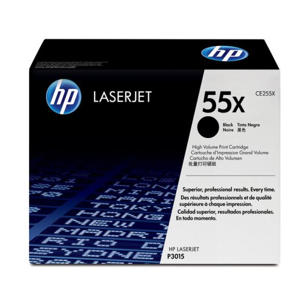 HP No.55X Toner 12500 oldal (CE255X) fekete