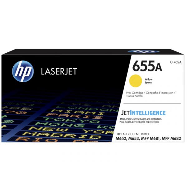 HP No.655A Toner 10500 oldal (CF452A) sárga