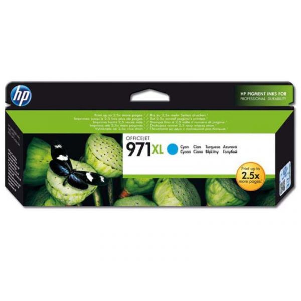 HP No.971XL Patron 6600 oldal (CN626AE) ciánkék