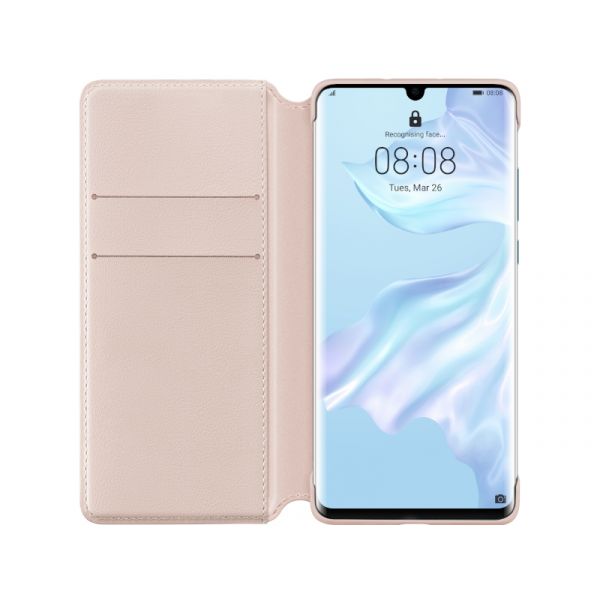 Huawei P30 Pro Gyári Wallet tok (51992868) Rózsaszín