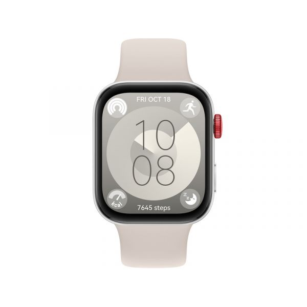 Huawei WATCH Fit 3 okosóra (508056) fehér-bézs, szilikon szíjjal