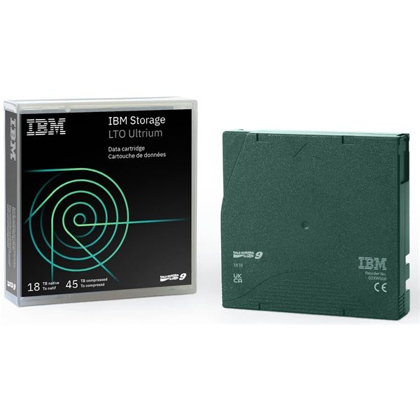 IBM Adatkazetta - Ultrium 18TB/45TB LTO9 (02XW568)