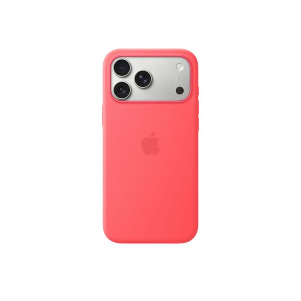 Apple iPhone 17 Pro Max Silicone Case with MagSafe – Bright Guava (MHW64ZM/A)