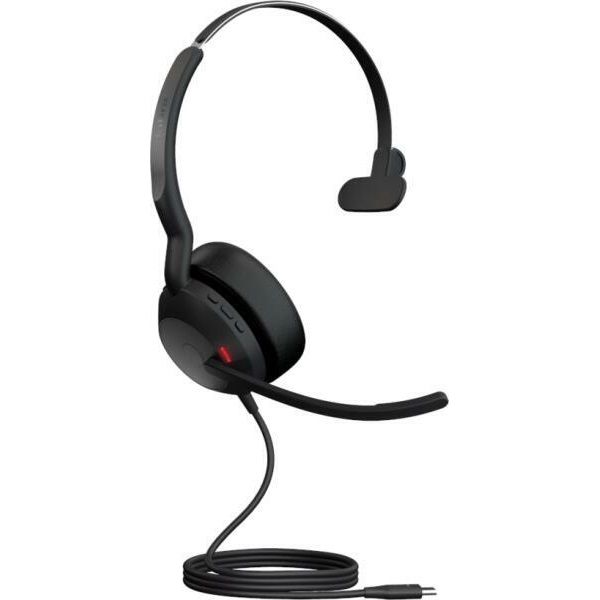 JABRA Evolve2 50 MS Teams Mono Vezetékes USB-C Fejhallgató Mikrofon (25089-899-899)
