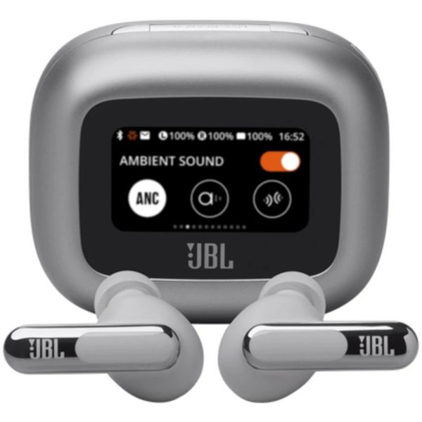 JBL Live Beam 3 (Vezeték nélküli fülhallgató), ezüst (JBLLIVEBEAM3SIL)