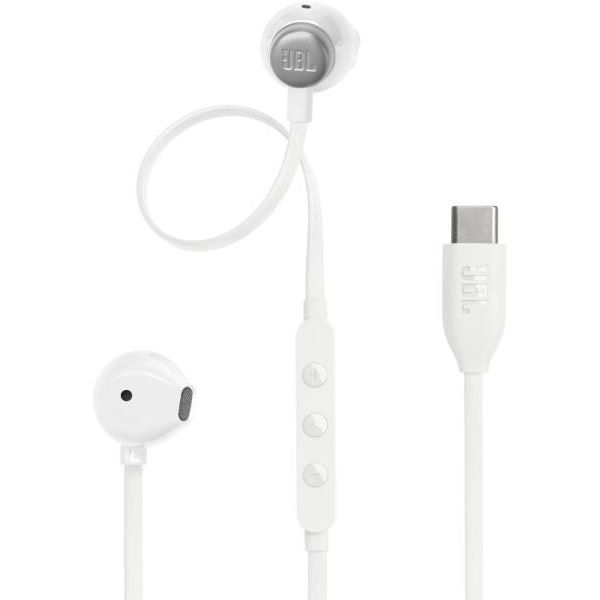 JBL Tune 305 (USB-C Vezetékes fülhallgató), Fehér (JBLT305CWHT)