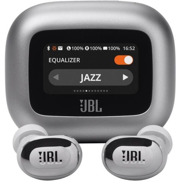 JBL Live Buds 3 Vezeték nélküli fülhallgató, ezüst (JBLLIVEBUDS3SIL)
