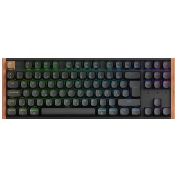 Keychron K8 HE Bluetooth / vezeték nélküli HU Gateron magnetic nebula mechanikus billentyűzet, fekete (K8H-F1Z-HU)