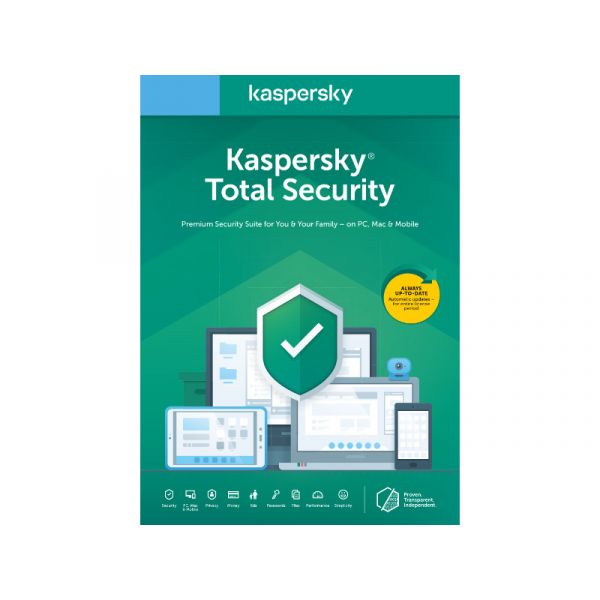 Kaspersky Total Security Vírusirtó 3 Eszköz 1 Év ESD
