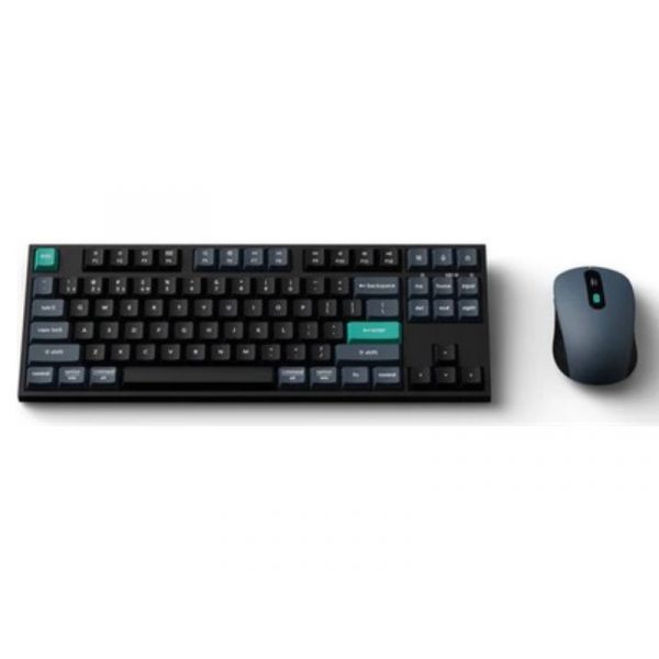 Keychron B33 Bluetooth / vezeték nélküli HU Scissor Switch mechanikus billentyűzet + egér, fekete-szürke (KB1-HU)