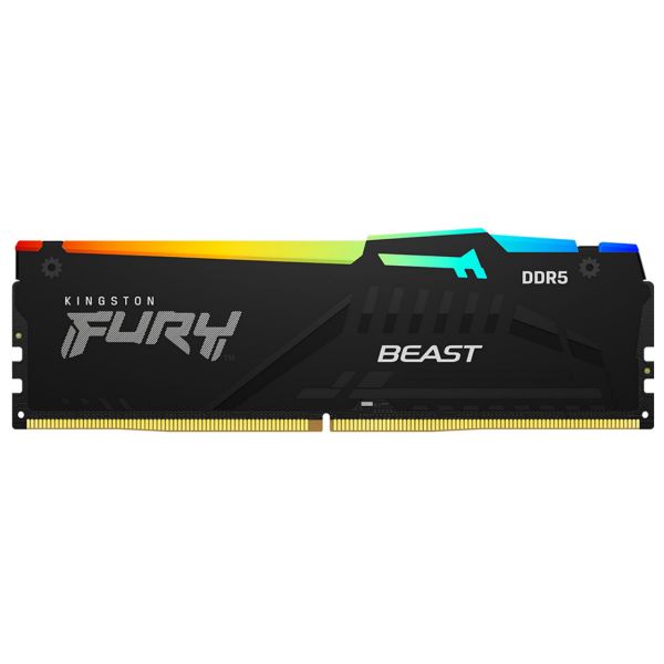 KINGSTON FURY Memória DDR5 32GB 6800MT/s CL34 DIMM (Kit of 2) Beast RGB EXPO (KF568C34BBEAK2-32)
