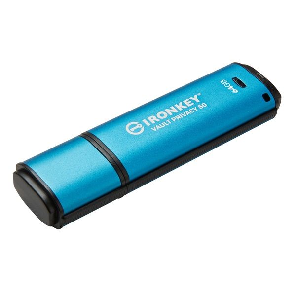 KINGSTON Pendrive 64GB, IronKey Vault Privacy 50 AES-256 FIPS 197 (IKVP50/64GB)