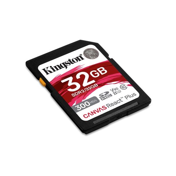 Kingston SDXC Canvas React Plus 32GB UHS-II/U3/C10 Memóriakártya (SDR2/32GB)