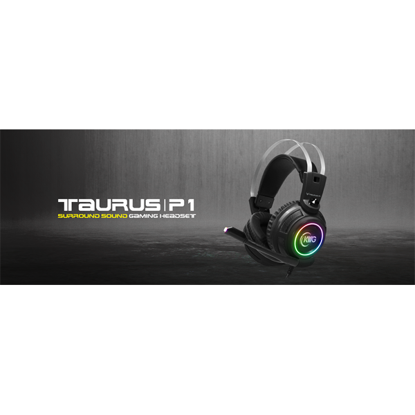 KWG TAURUS P1 RGB USB Gaming headset (17310-00000-00100-G)