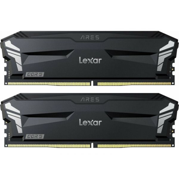 Lexar Ares 32GB DDR5 6000MHz (2x16GB KIT) CL30 DIMM, 1.35V, heatsink, Non-RGB, Black (LD5U16G60C300A-RGD)