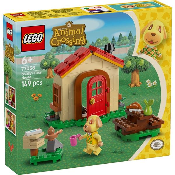 LEGO Animal Crossing Goldie otthonos házikója, építőjátékszett (77058)