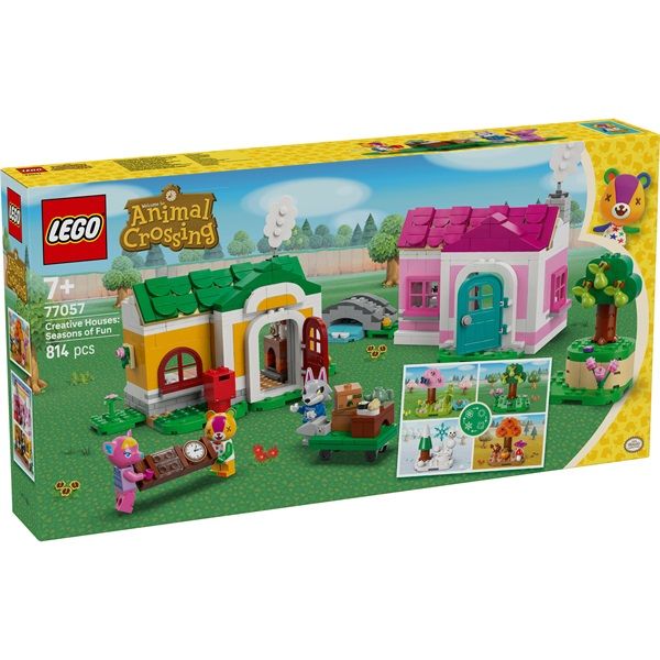 LEGO Animal Crossing Kreatív házak: vidám évszakok, építőkészlet 77057