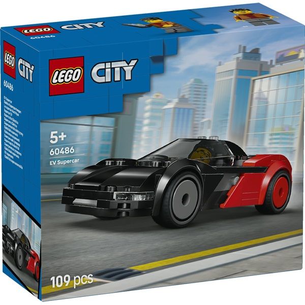 LEGO City Elektromos szuperautó játéképítő-készlet és minifigura 60486