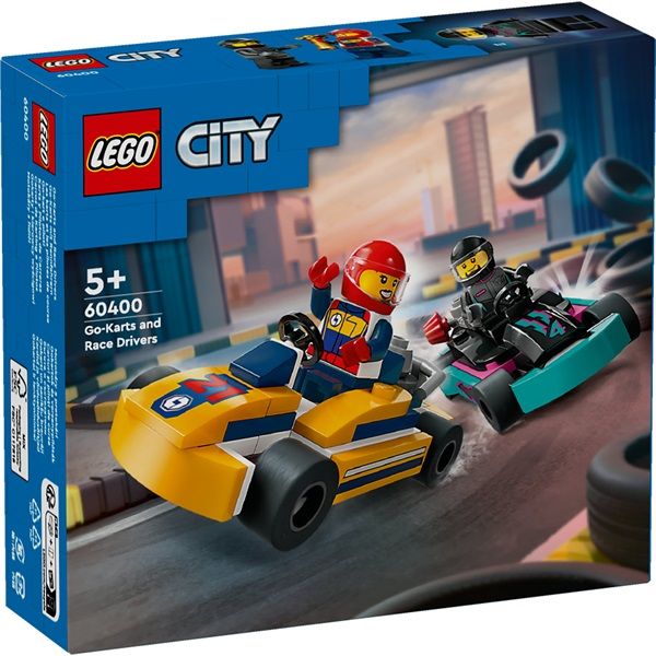 LEGO City Gokartok és versenypilóták játékkészlet 60400