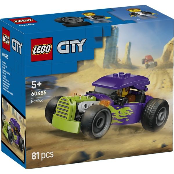 LEGO City Hot Rod versenyautós építőjáték és minifigura (60485)