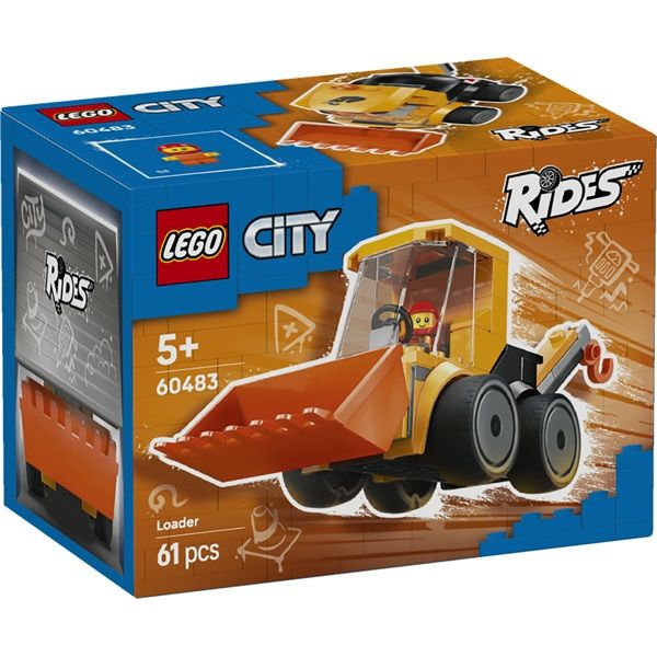 LEGO City Járgányok – Építőipari rakodógép játéképítő-készlet (60483)