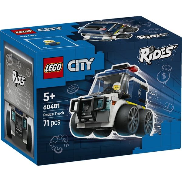 LEGO City Járgányok – Rendőrségi teherautó játéképítő-készlet (60481)