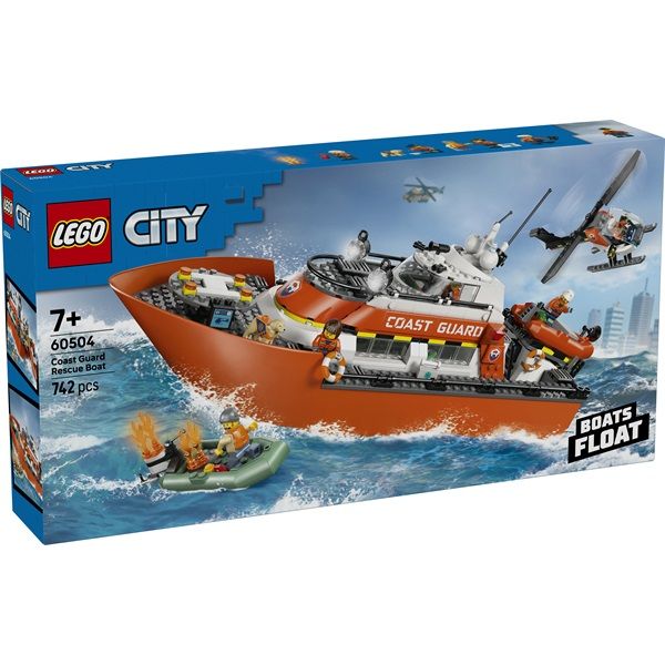 LEGO City Parti őrség mentőcsónak és helikopter 60504