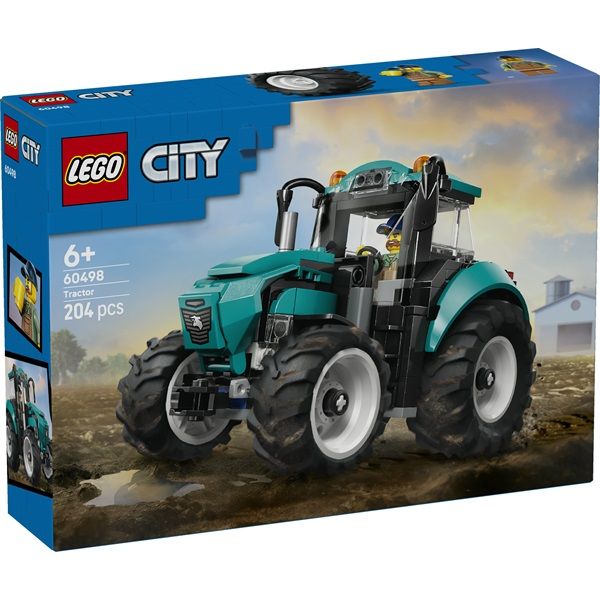 LEGO City Traktor farmos játéképítő-készlet és minifigura (60498)