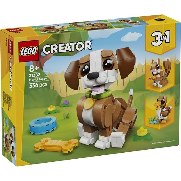 LEGO Creator 3 az 1-ben Aranyos állatok: Játékos kiskutya (31382)