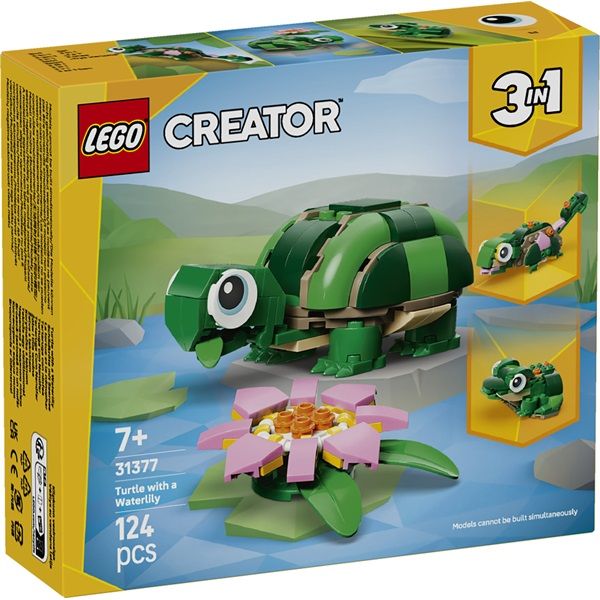 LEGO Creator 3 az 1-ben Teknős egy vízililiom-virággal (31377)
